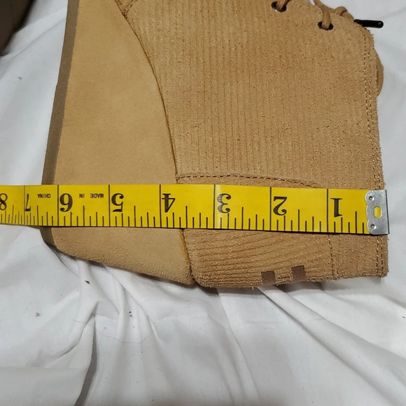 Toms textured suede tan wedge heeled booties - Picture 9 of 9